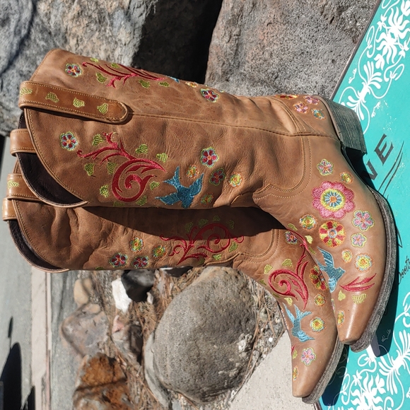 Lane Groovy Girl Gorgeous Cowgirl Boots Size 9.5 - Picture 3 of 13
